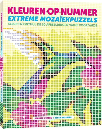 Afbeelding van Kleuren-op-nummer: extreme mozaïekpuzzels