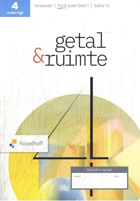 Afbeeldingen van Getal & Ruimte 4 vmbo-kgt deel 1 leerboek