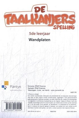 Afbeeldingen van De Taalkanjers Spelling 5 Wandplaten