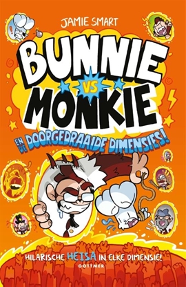 Afbeeldingen van Bunnie vs Monkie Bunnie vs Monkie en de doorgedraaide dimensies!