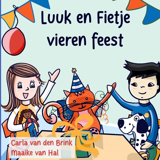 Afbeelding van luuk en fietje vieren feest