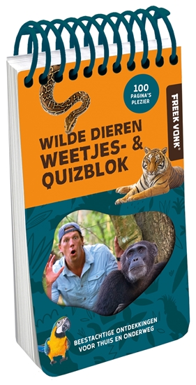 Afbeelding van Freek Vonk Weetjes- & quizblok - Wilde Dieren
