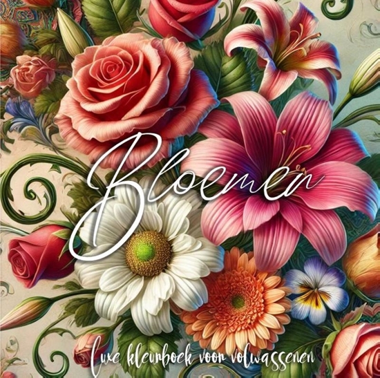 Afbeelding van Luxe Bloemen Kleurboek voor Volwassenen (Hardcover)