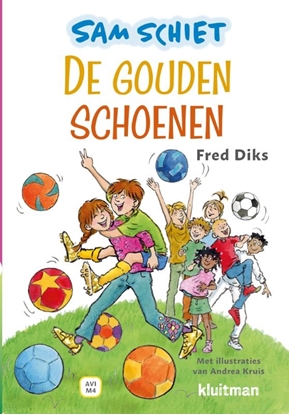 Afbeeldingen van Lekker lezen met Kluitman Sam schiet. De gouden schoenen