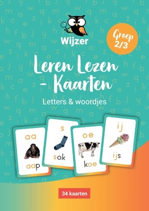 Afbeeldingen van Leren Lezen Kaarten Letters en Woordjes