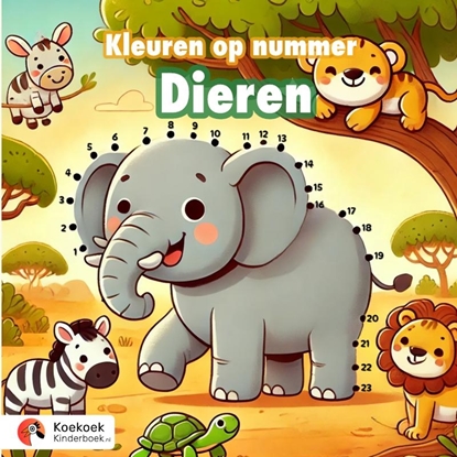 Afbeeldingen van Kleuren op nummer: Dieren