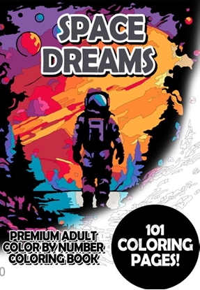 Afbeeldingen van Space Dreams - Premium Adult Color By Number Coloring Book