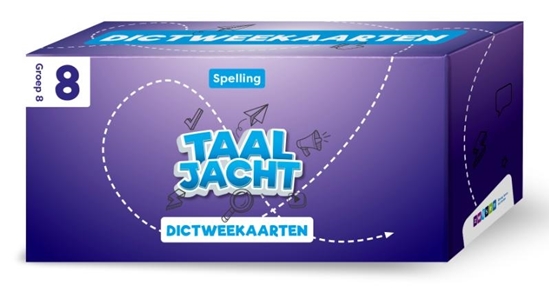 Afbeelding van Taaljacht Groep 8 spelling & grammatica dictweekaarten (set)
