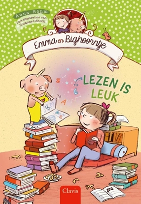 Afbeeldingen van Emma en Bighoorntje Lezen is leuk