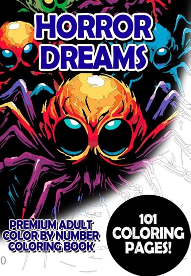 Afbeelding van Horror Dreams - Premium Adult Color By Number Coloring Book