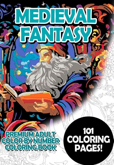 Afbeelding van Medieval Fantasy - Premium Adult Color By Number Coloring Book
