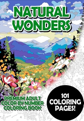 Afbeeldingen van Natural Wonders - Premium Adult Color By Number Coloring Book