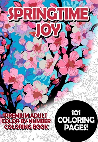 Afbeelding van Springtime Joy - Premium Adult Color By Number Coloring Book