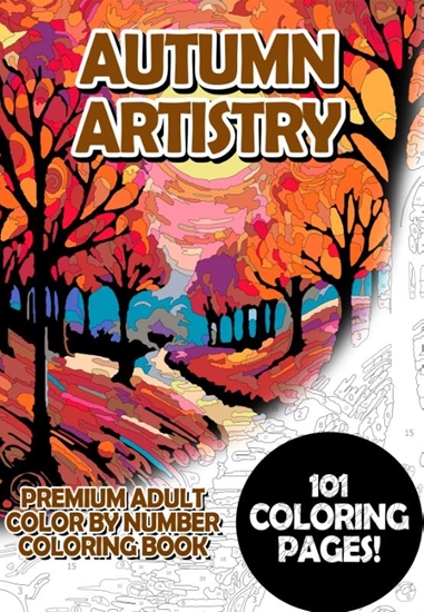 Afbeelding van Autumn Artistry - Premium Adult Color By Number Coloring Book