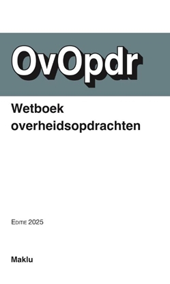 Afbeeldingen van Maklu-wetboekpocket Wetboek overheidsopdrachten 2025