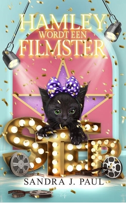 Afbeeldingen van Hamley, het zwarte katje dat mensen verstaat Hamley wordt een filmster
