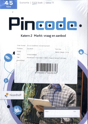 Afbeeldingen van Pincode ed 7.1 havo 4 katern 2 Markt, vraag en aanbod FLEX boek