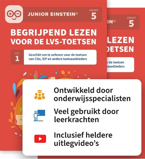 Afbeelding van Begrijpend lezen voor de LVS-toetsen Groep 5 Deel 1 en 2