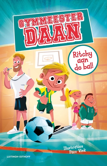 Afbeelding van Gymmeester Daan Ritchy aan de bal