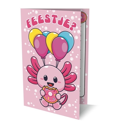 Afbeeldingen van Uitnodigingen Axolotl 1 PK 950 / set van 6