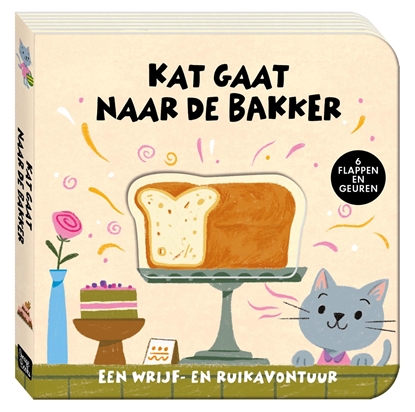 Afbeeldingen van Een wrijf- en ruikavontuur - Kat gaat naar de bakker