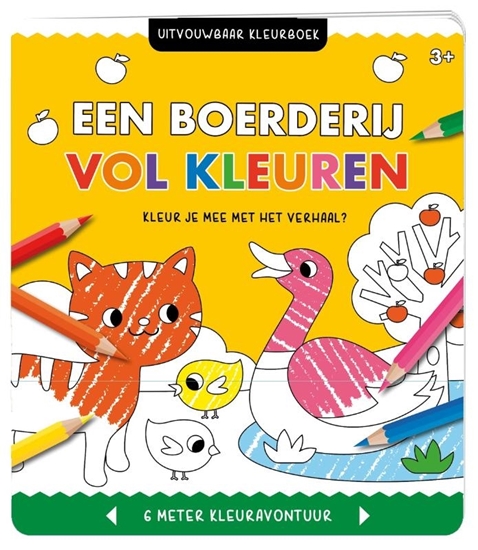 Afbeelding van Uitvouwbaar kleurboek - Een boerderij vol kleuren