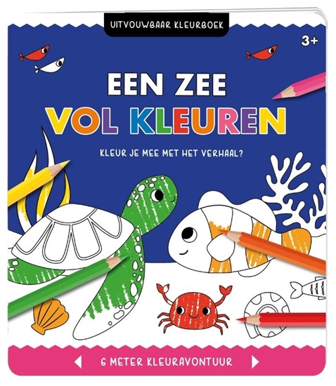 Afbeelding van Uitvouwbaar kleurboek - Een zee vol kleuren