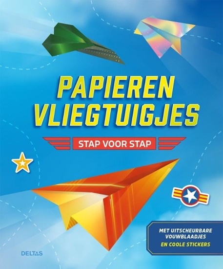 Afbeelding van Papieren vliegtuigjes - stap voor stap