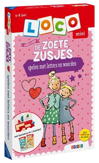 Afbeelding van Loco mini De Zoete Zusjes spelen met letters en woorden 4-8 jaar