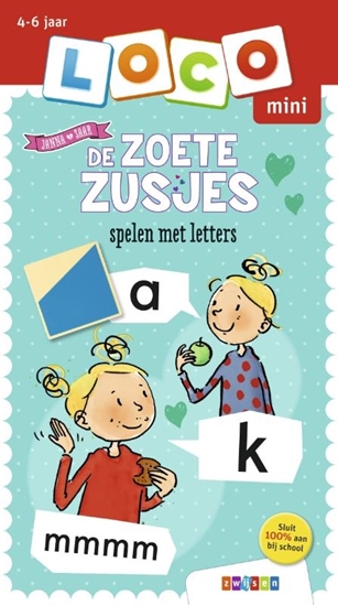 Afbeelding van Loco Mini De Zoete Zusjes spelen met letters 4-6 jaar