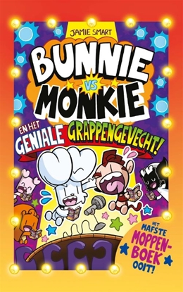 Afbeeldingen van Bunnie vs Monkie Bunnie vs Monkie en het geniale grappengevecht
