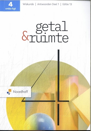 Afbeelding van Getal & Ruimte deel 1 vmbo-kgt 4 antwoordenboek