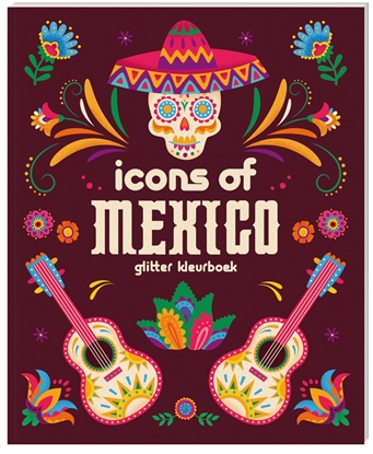 Afbeeldingen van Glitter kleurboeken voor volwassenen - Icons of Mexico