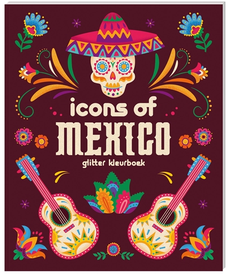 Afbeelding van Glitter kleurboeken voor volwassenen - Icons of Mexico