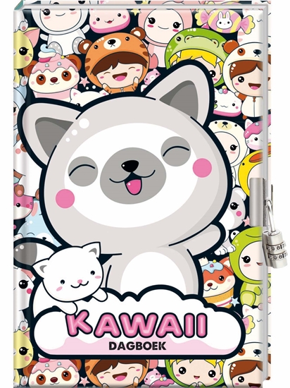 Afbeelding van Dagboek met slot - Kawaii