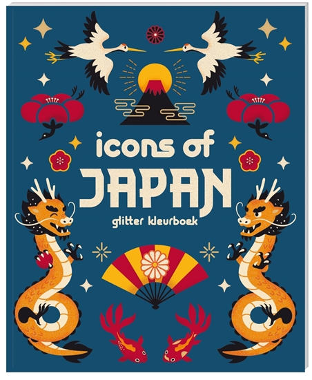 Afbeelding van Glitter kleurboeken voor volwassenen - Icons of Japan