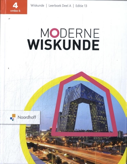 Afbeelding van Moderne Wiskunde 4 vmbo-k leerboek A