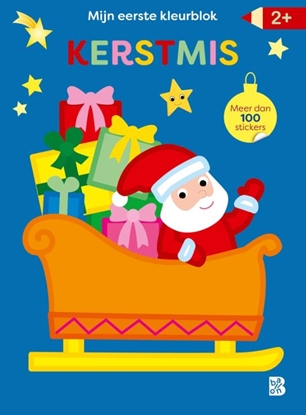 Afbeeldingen van Kerstmis Mijn allereerste kleurblok met stickers: Kerstmis