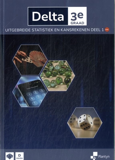 Afbeelding van Delta Delta 3e graad uitgebreide statistiek & kansrekenen Leerboek 1
