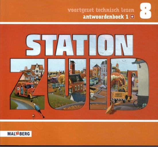 Afbeelding van Station Zuid groep 8 1 ster Antwoordenboek 1