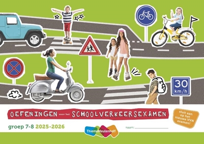 Afbeeldingen van Schoolverkeersexamen groep 7-8 2025-2026 Oefenboek