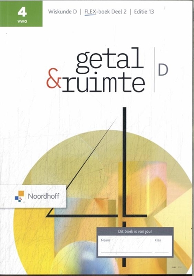 Afbeelding van Getal & Ruimte 4 vwo wiskunde d Flex-boek 2