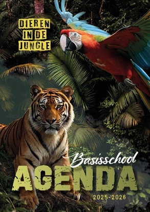 Afbeeldingen van Agenda voor de basisschool 'Dieren in de jungle' 2025/26