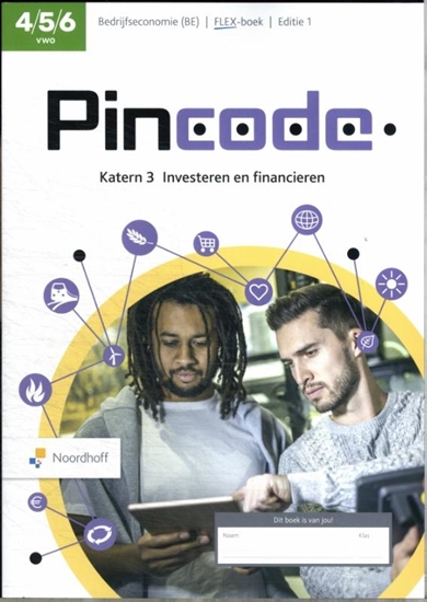 Afbeelding van Pincode 4/5/6 vwo bedrijfseconomie katern 3 investeren en financieren Flex-boek