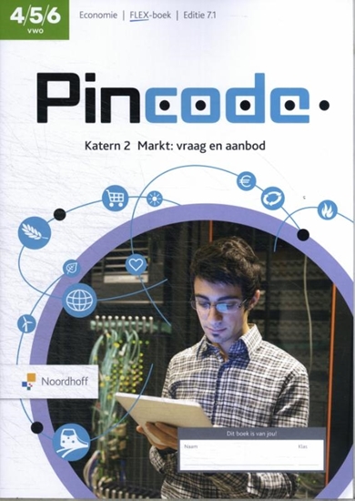 Afbeelding van Pincode 4/5/6 vwo econimie katern 2 Markt, vraag en aanbod Flex-boek