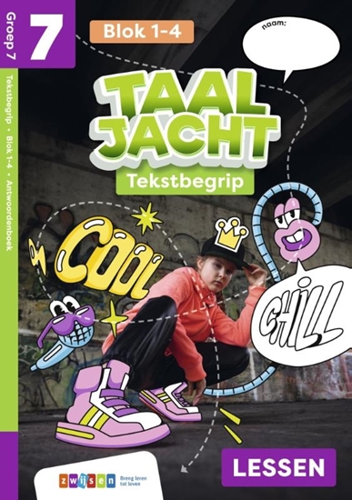 Afbeelding van Taaljacht Groep 7 blok 1-4 tekstbegrip antwoordenboek
