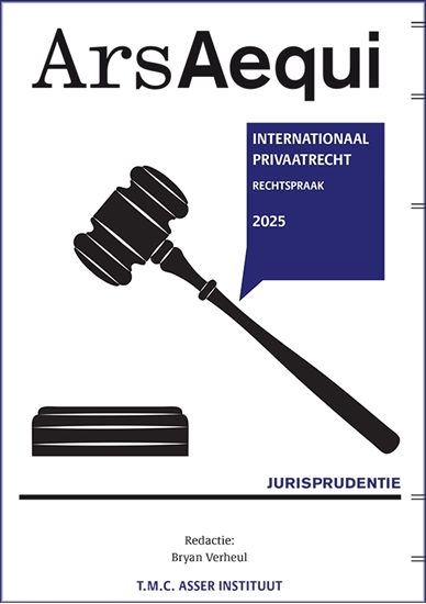 Afbeelding van Ars Aequi Jurisprudentie Jurisprudentie Internationaal Privaatrecht 2025