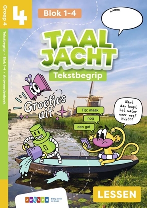 Afbeeldingen van Taaljacht Groep 4 blok 1-4 tekstbegrip antwoordenboek