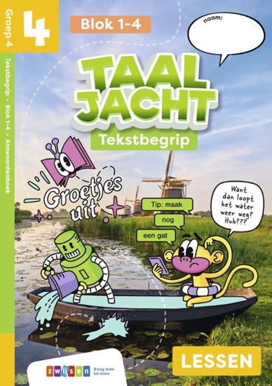 Afbeelding van Taaljacht Groep 4 blok 1-4 tekstbegrip antwoordenboek