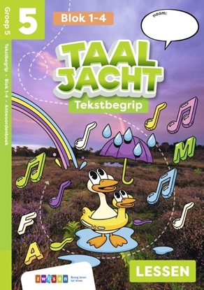 Afbeeldingen van Taaljacht Groep 5 blok 1-4 tekstbegrip antwoordenboek